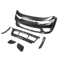 thumbnail image 6 of Ikon Motorsports Whole Kits Compatible With 2015-2023 Dodge Charger Widebody Style Front Rear Bumper W/ SRT Scat Pack Grille + Side Skirts + Fender Flare IKON Gloss Black Diffuser Bodykits W/ Lights, 6 of 8