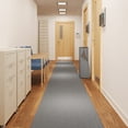 thumbnail image 6 of 31 in. Wide x Cut-to-Length – Non-Slip, All-Weather, Heavy-Duty Utility Runner Rug – Absorbent, Dirt-Trapping, Kid and Pet Safe for Entryways and High-Traffic Areas, Gray, 6 of 9