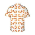 thumbnail image 3 of Shrimp Hawaiian Shirts For Men, Summer Short-Sleeve Relaxed-Fit Button-Down Shirts Xx-Large, 3 of 9