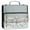 Winter Wonderland with Small Town, variant on Water-Resistant 3-Ring Binder Organizer with Multiple Pockets Zipper Binder Bag for Office Watercolor-style Snowman Pattern
