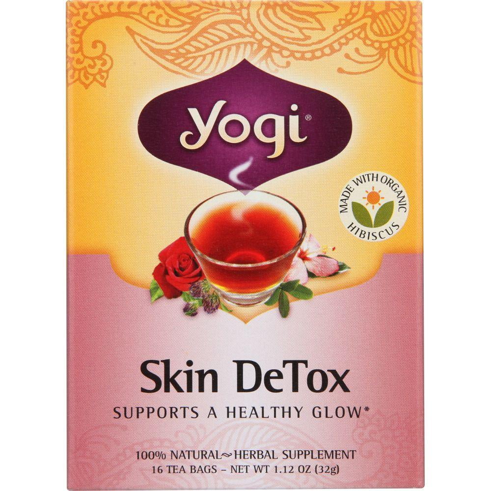 Yogi Organic Tea, Skin DeTox, 16 Bg (Pack Of 6) - Walmart.com - Walmart.com