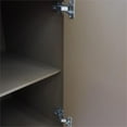 thumbnail image 2 of MCM 37" Single Solid Wood Vanity with Right Round Sink in Walnut/White, 2 of 12
