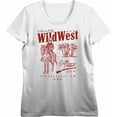 thumbnail image 4 of Wild West Cowboy Adult Vivid White Crew Neck Short Sleeve Tee-Medium, 4 of 6