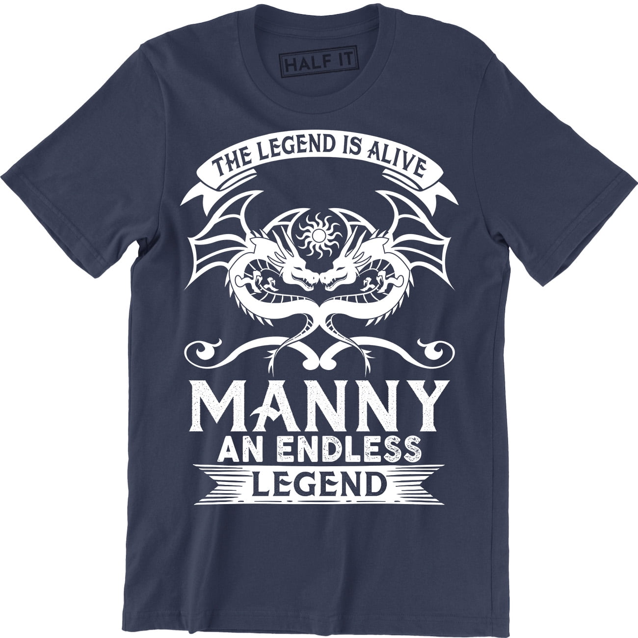 PERSONALISED SURNAME T-SHIRT THE LEGEND IS ALIVE AN ENDLESS LEGEND YOUR SURNAME 