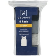 George Mens Assorted A-Shirts, 6-Pack