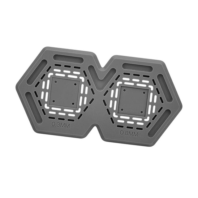 Almohadilla de aislamiento de calor de calor de chip de CPU almohadilla de silicona IC de doble cara no fácil de deformar la almohadilla de reparación Gris
