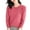 Hot Pink #808, variant on Bovemsi Sweaters for Women Cozy Light Long Sleeve Crew Neck Lightweight Soft Knitted Pullover Blouse Fall Sweaters