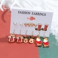 thumbnail image 1 of Christmas Series Snowflake Bell Stud Earrings Combination Set, 1 of 1