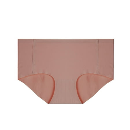

TAIAOJING Women Sexy G-string Thong Solid Color Sexy Triangle Ice Silk Seamless Mid Waist Breathable Panties Ladies Underwear