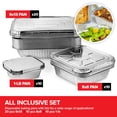 thumbnail image 2 of Sartenes desechables de aluminio para tu hogar con tapas (juego de 40), 2 of 7