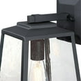 thumbnail image 3 of Westinghouse Lighting  Ashdale One-Light Outdoor Wall Fixture, Textured Black Finish with Clear Seeded Glass, 3 of 5