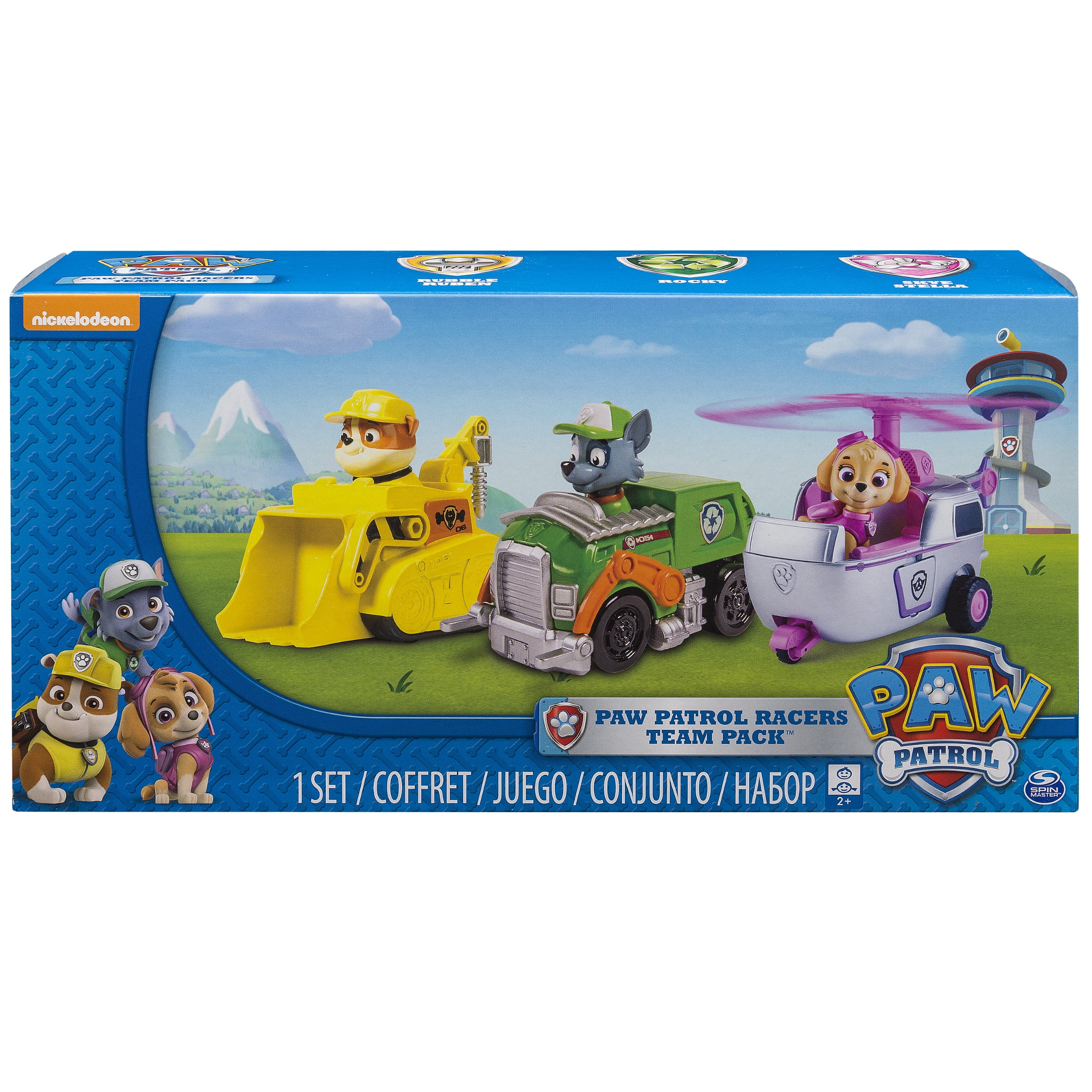 Labe Blive gift appetit Paw Patrol Racers 3-Pack Vehicle Set, Rubble/Rocky/Skye - Walmart.com