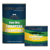 Fast Cure European Clear Coat, SMR-1300/1102 7.5 Liter Euro Clearcoat w/Med Act.