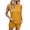 Yellow, variant on Bovxnpu Women 2 Piece Loungewear Set Beach Vacation Sweatsuit Tracksuit Set Women's Sleeveless Top & Shorts Round Neck Fall Casual Outfit Summer Outfits