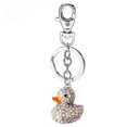 thumbnail image 2 of yeuweold Cute Rubber Ducky Keychain Rhinestone Crystal Happy Duck Yellow Pink Purse Keychain Gift for Women, 2 of 3