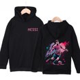 thumbnail image 3 of Sudadera con capucha para niños con estampado de Messi de otoño, sudadera de terciopelo, ropa deportiva informal, parte superior negra adecuada para niños y niñas, 3 of 5