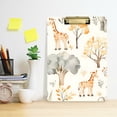 thumbnail image 2 of FORMRS Acrylic Clipboard with Low Profile Clip Standard A4 Letter Size, 12.5" x 9", Giraffe Tree Pattern, 2 of 8