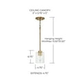 thumbnail image 5 of Capital Lighting 328511BN-449 Greyson 5" Wide Mini Pendant - Nickel, 5 of 7
