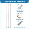 thumbnail image 3 of 5Pack Cabinet Door Restraint, 10" x 0.08" Hinge Limiter with Screws, 3 of 6