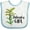 White and Blue, variant on Inktastic Nebraska Girl Goldenrod Flower Girls Baby Bib