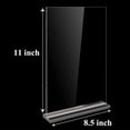 thumbnail image 4 of DIY.STORE Acrylic T Shape Sign Holder, Transparent, 8.5"x11", 6 Pack, 4 of 6