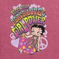 thumbnail image 5 of Wild Bobby Betty Boop Peace, Love and Girl Power Betty Boop Unisex Hoodie Sweatshirt, Vintage Heather Red, Medium, 5 of 5