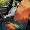 thumbnail image 3 of Bulopur Retro Front Car Seat Towel for Men Sunset Mountain Breathable Sweat Carseat Protector with Storage Bag for Running Sport Soft Fit SUV Sedan Truck 1pcs, 3 of 7