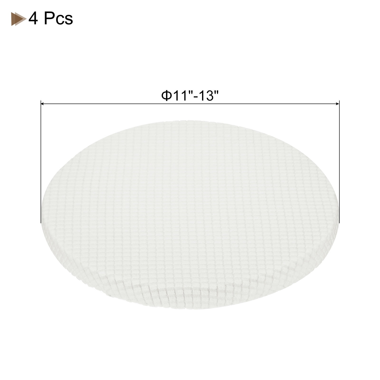Unique Bargains Table Self-Stick Screw Hole Covers Stickers White