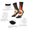 thumbnail image 4 of Fotbe Fall Gnomes Calcetas Largas con Estampado para Hombre y Mujer – Calcetas de Compresión Transpirables y Elásticas, Viajar y Uso Diario Talla 5-11, 4 of 6