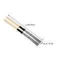 thumbnail image 2 of Raindrops 1 Pair Drum Brushes for Adults Durable Cylindrical Handle High Carbon Steel, 2 of 8