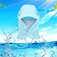 thumbnail image 2 of Sombrero desmontable JAAS visera ancha cuello oreja tapa pesca senderismo azul claro, 2 of 5