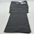 thumbnail image 2 of Perry Ellis Mens Solid Stretch Dress Pants Slacks, Grey, 30W x 32L, 2 of 7
