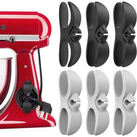 Cord Organizer Keeper for Appliances, 6Pack Cable Storage Wire Holder for Kitchen Small Appliances, Mixer, Coffee Maker, Air Fryer and Pressure Cooker