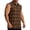 Brown, variant on BLTIBY Men's Sleeveless Plaid Tank Tops Button Down Casual Cowboy Vest Shirts with Pockets Watermelon Red L