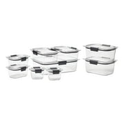 Rubbermaid Brilliance Food Storage Container Set, 18-piece, Clear Image 1 of 4