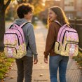 thumbnail image 3 of FUIALDOLG Melting Ice Cream with Sprinkles & Waffle Cone Pattern Boys Backpack for School with Lightweight Multi-Pocket School Bag, Water Repellent 17 Inch Bookbag for Back to School Elementary, 3 of 9
