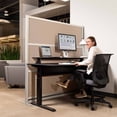 thumbnail image 2 of Luxor Oakwood Modular Wall Room Divider System - 70" W x 70" H, Freestanding, 2 of 7