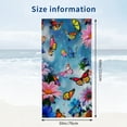 thumbnail image 3 of PHYHOO Sky And Beautiful Butterfly Printed Microfiber Sand Free Pool Towel Lightweight Oversized Quick Dry Absorbent Compact Travel Must Have for The Swimming Summer Cruise Ship Ess 30x60in, 3 of 8