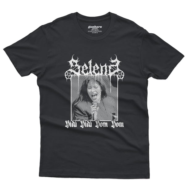 Playera Hombre Selena Quintanilla Bidi Bidi Bom Bom Death Black Metal Manga Corta Algodon (S)