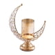 thumbnail image 4 of Candelabros de pilar, candelabros en forma, centros de mesa, decoración de mesa de boda de Metal, candelabros de decoración para el hogar y el dormito Dorado Macarena Candelero, 4 of 8