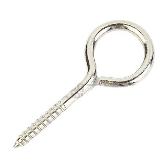 Kit de 10 piezas de pernos de ojo de 5 tamaños, tornillos de ojo chapados en zinc, ganchos para decoración de Navidad, cadena de linterna de calabaza