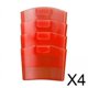 thumbnail image 1 of Soporte para té Baoblaze 4x4 Piezas Color rojo, 1 of 8