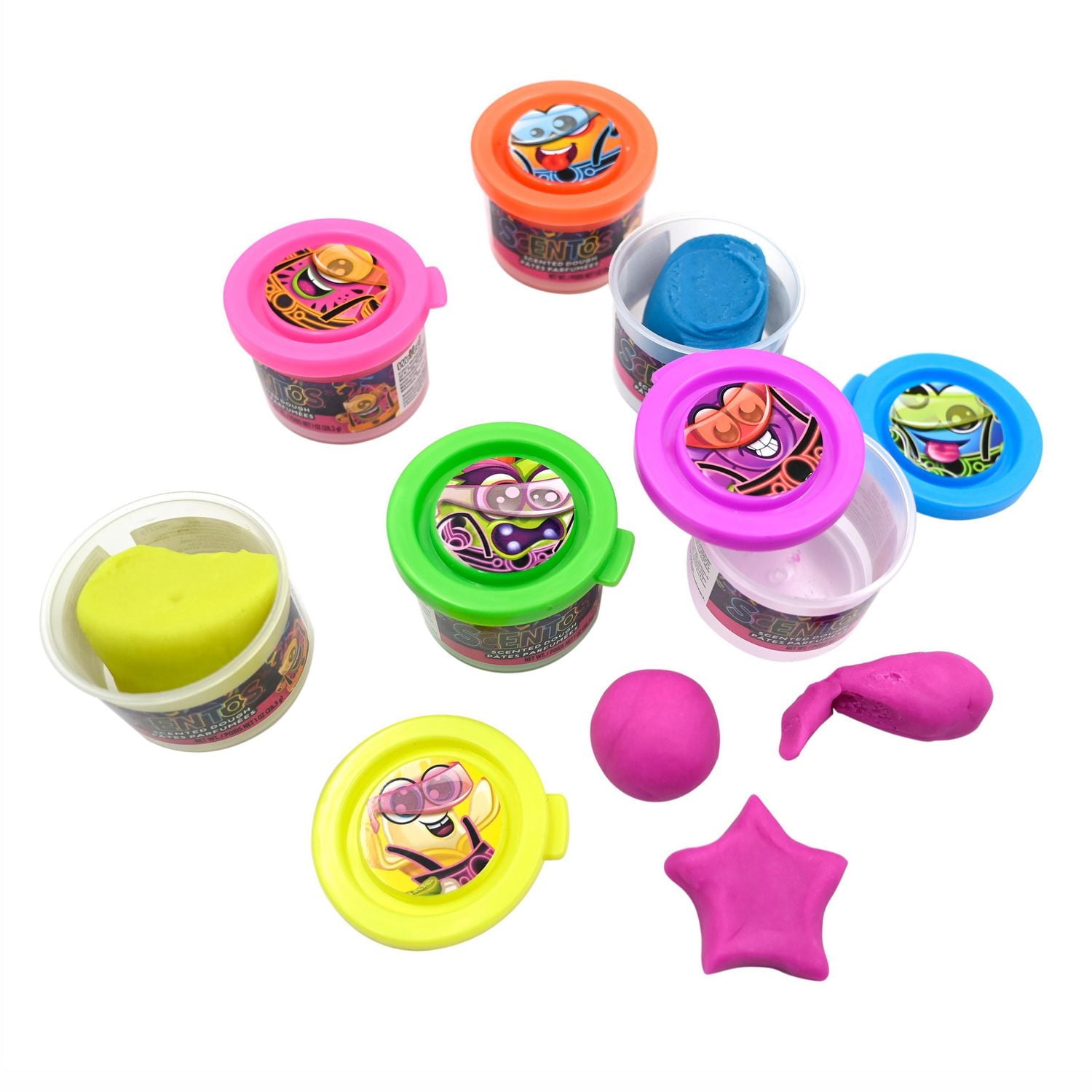 Pâte parfumée Scentos aux couleurs vives, 6 pots de 1 oz Pâte parfumée