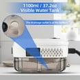 thumbnail image 4 of Graflsoa Nettoyeur à Vapeur Haute Pression 2500W avec 6 Réglages Réglables, Chaleur de 105°C, Pression de 3,0bar, Réservoir de 1100ml, Chauffage Rapide en 15s, Polyvalent pour Cuisine, Salle de Bain, Électroménagers, Blanc, Prise US 110V, 4 of 6