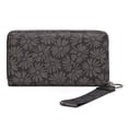 thumbnail image 5 of Wrangler Black Daisy Wallet for Women Bifold Credit Card Wallet Large Women's Wallets Ladies Cash Wallet with ID Window RFID Lining Card Cases Money, Black, 5 of 5