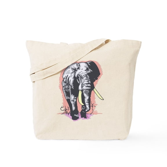 CafePress - Elephant Tote Bag - Unisex Canvas Tote Bag, Beige, 1-Piece