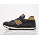 thumbnail image 2 of New Balance Mens Black/Brown Leather Sneakers 574 Athletic Shoes EU40, 2 of 6