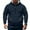 Dark Blue, variant on ZOYOEN Mens Hoodies Big and Tall- Long Sleeve Half Zip Fashion Casual Pullover Sweatshirt Gray Size S-5XL