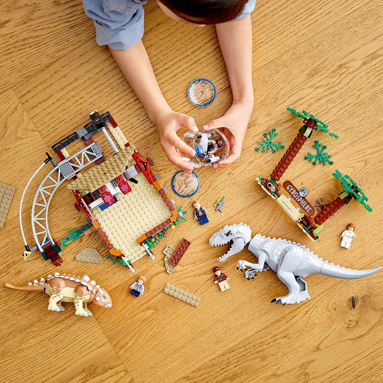 LEGO Jurassic World Indominus rex vs. Ankylosaurus 75941 Awesome Dinosaur Building Toy for Kids Featuring Jurassic World LEGO Character Minifigures for Hours of Creative Fun New 2020 537 Pieces Walmar...
