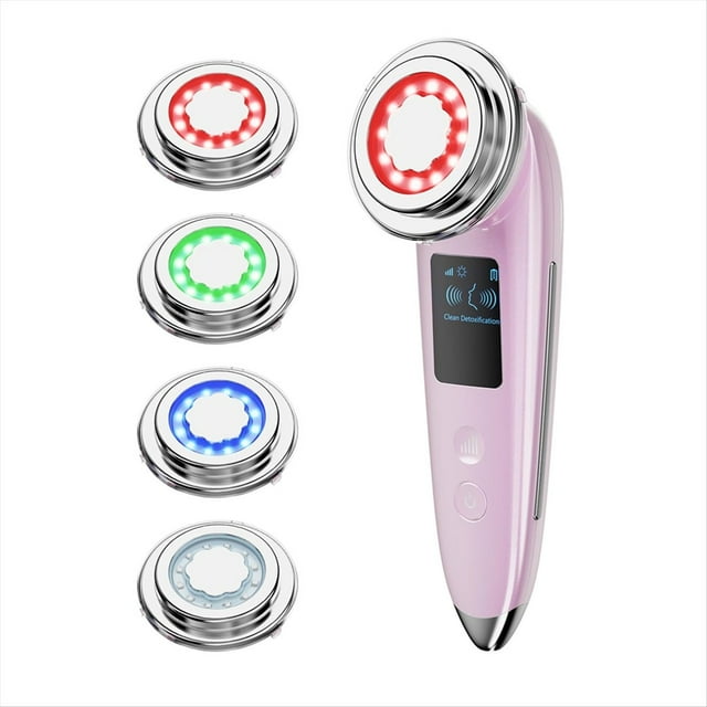 Dispositivo de Belleza EMS con Microcorriente para Lifting , Terapia de Luz LED, Dispositivo para Reafirmar la Piel, Masajeador con Vibración y .